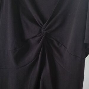 Lane Bryant Black Twist-Detail Top